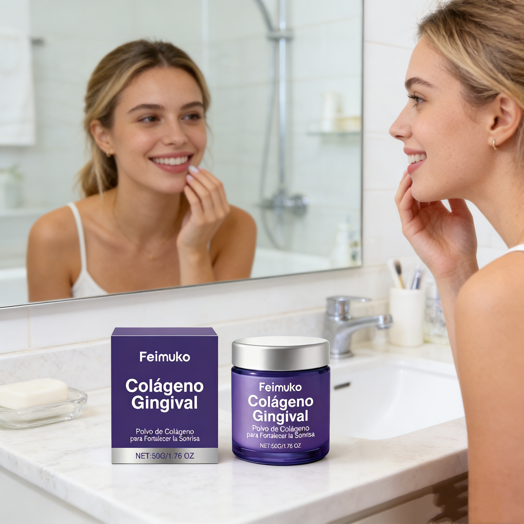 Teeth Whitening Essence - Collagen Teeth Cleaning Powder Mint Fresh
