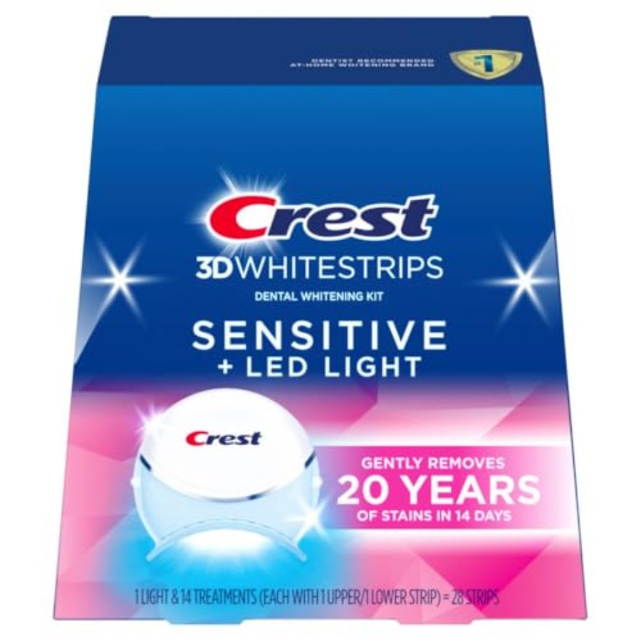 Teeth Whitening Treatment - Crest 3D Whitestrips Sensitive Gentle +
