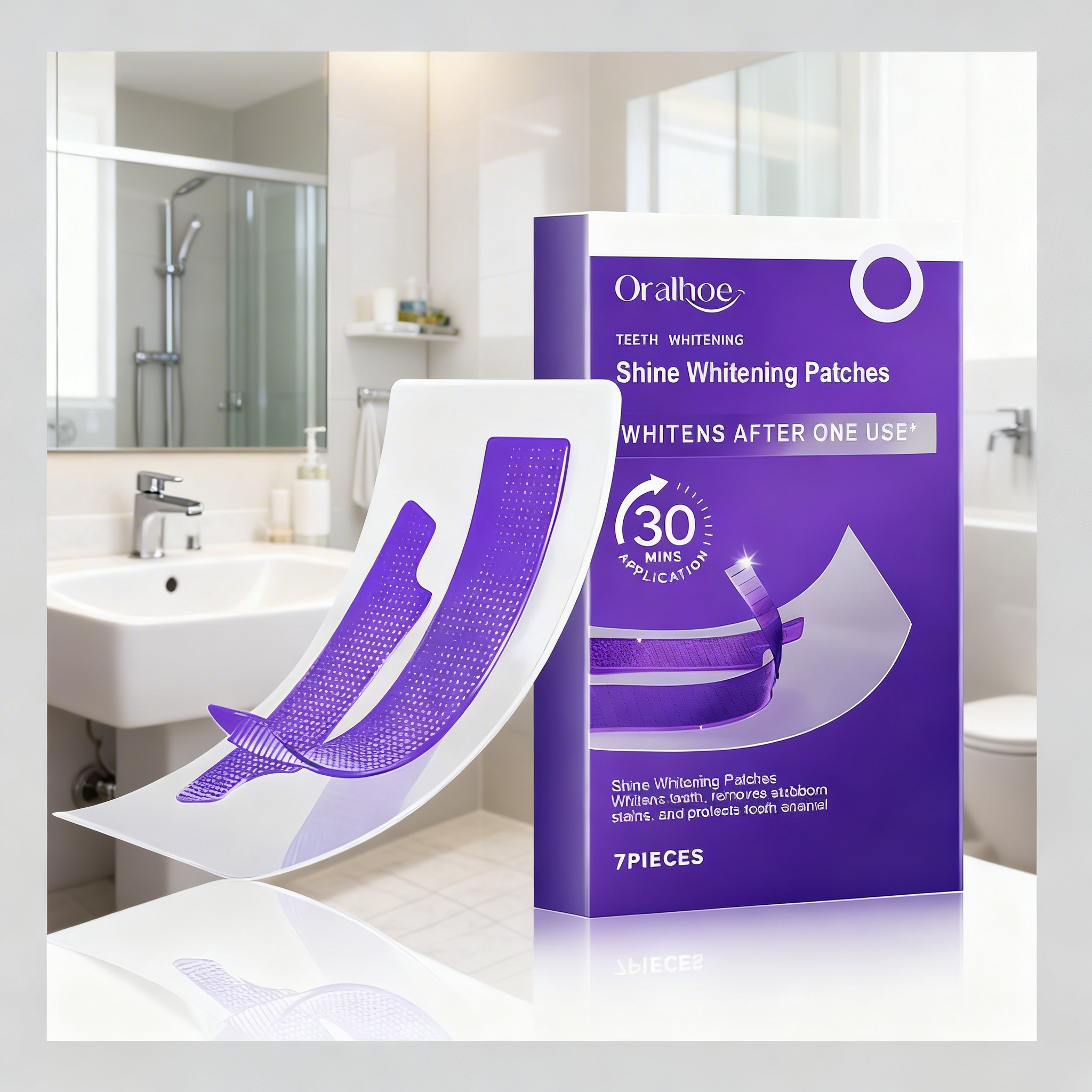 Teeth Whitening/Bleaching - 1/2BOX Purple Teeth Whitening Strips –