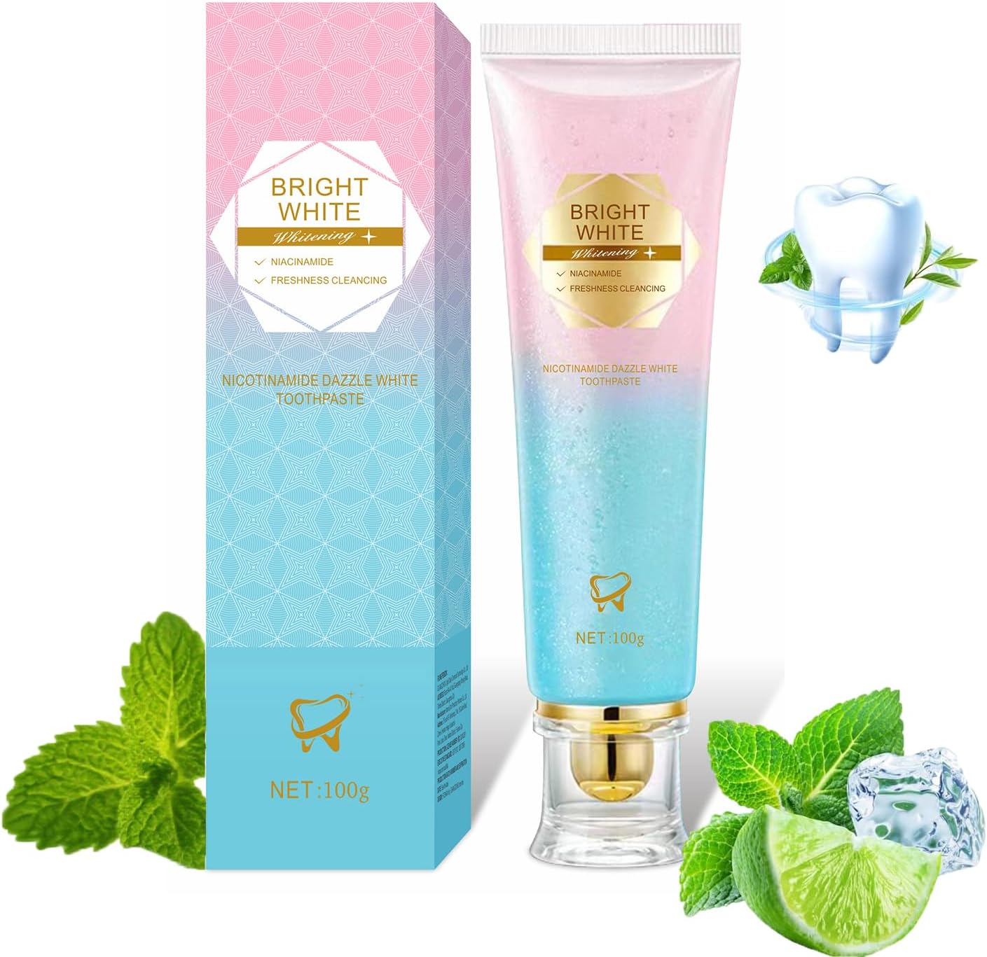 Teeth Whitening Treatment - Niacinamide Whitening Toothpaste Intensive Whitens Teeth