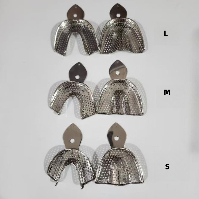 Teeth Whitening Trays - 6Pcs/Set Dental Impression Trays Stainless Steel