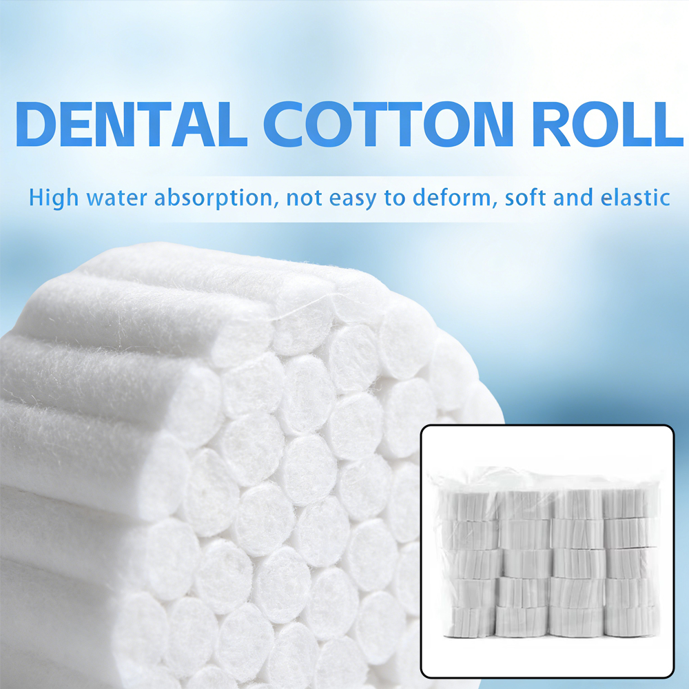 Teeth Whitening Procedure - 1000 Pieces Dental Surgical Cotton Rolls