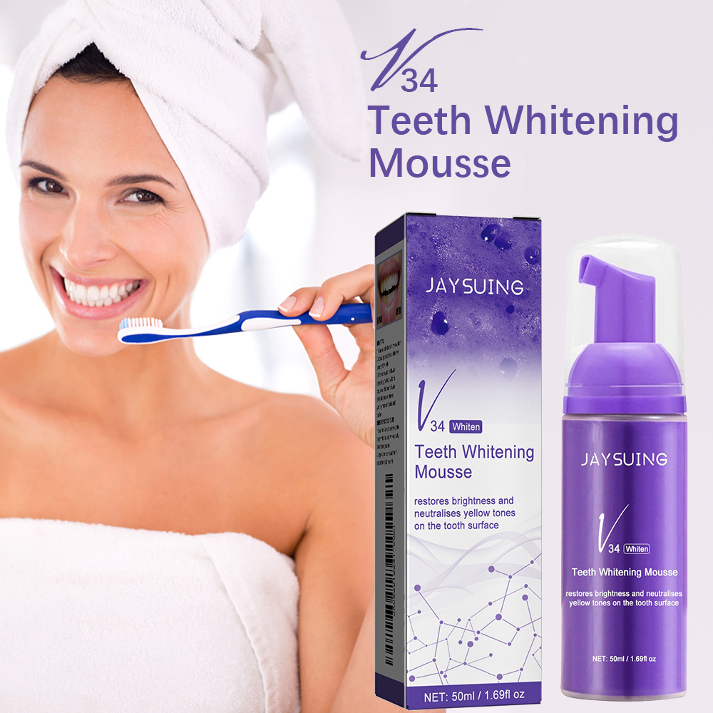 Teeth Whitening Yellow Teeth - V34 Mousse Teeth Cleaning Toothpaste Effective