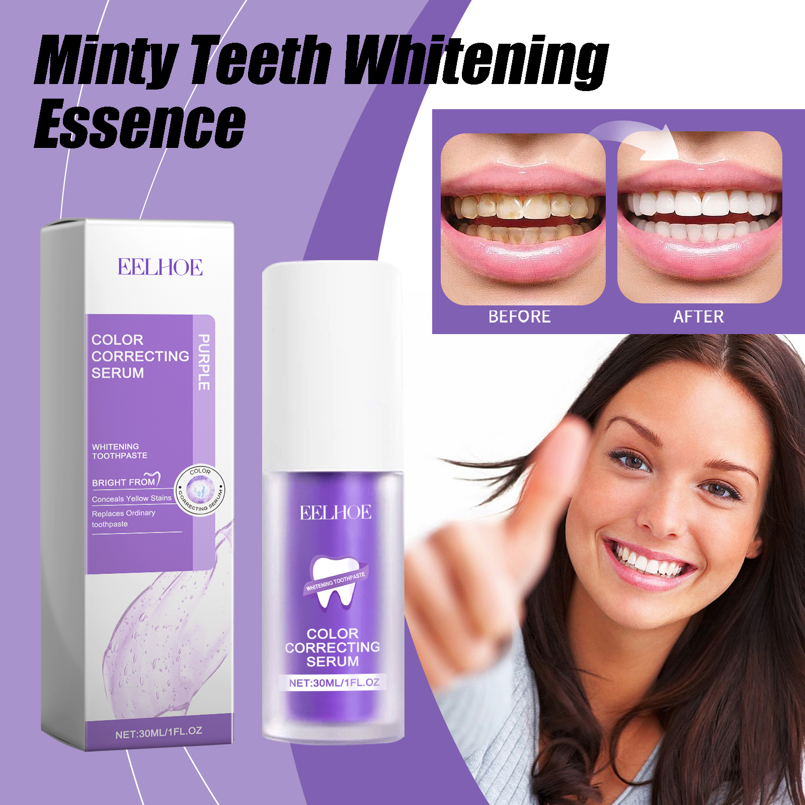 Teeth Whitening Xylitol - Oral Care Serum Deep Cleaning Effectively