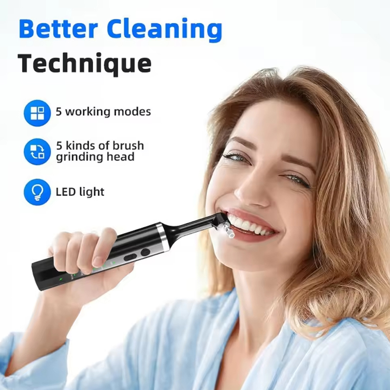 Tooth Polisher Plaque Remover  - Teeth Whitening Led Light ulasan dan harga