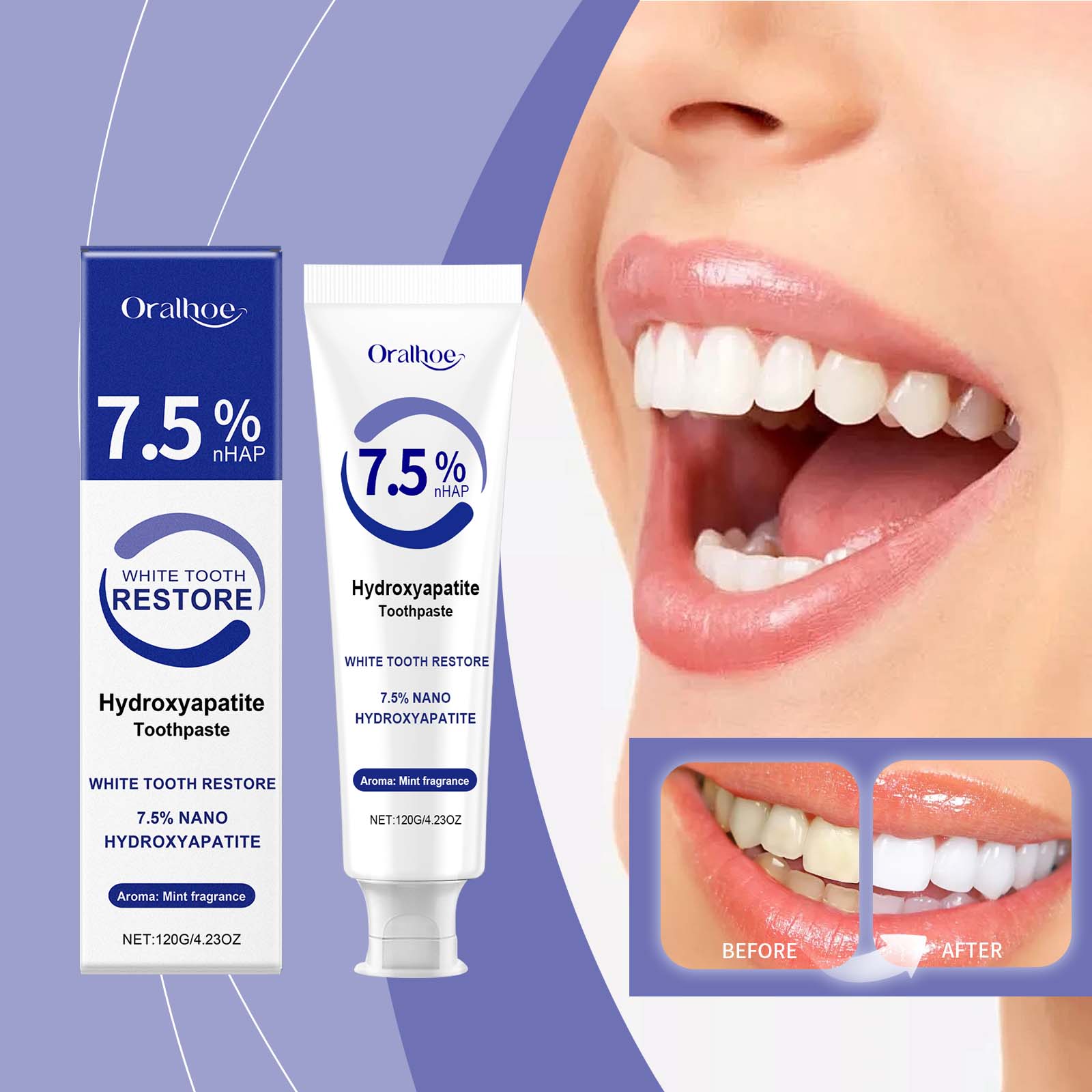 Oral Care Toothpaste Gentle Mi - Teeth Whitening Foam Toothpaste ulasan dan harga
