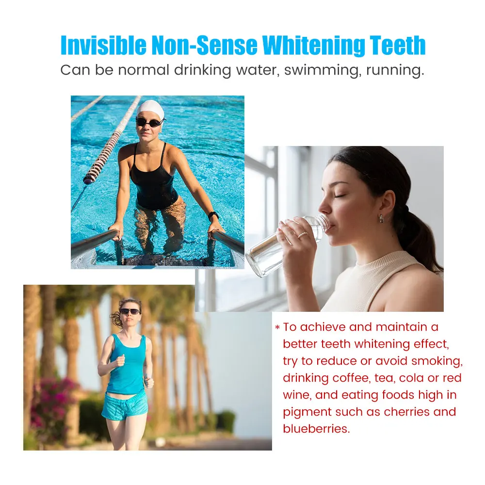9D Teeth Whitening Stickers Mi - Teeth Whitening Yellow Teeth ulasan dan harga
