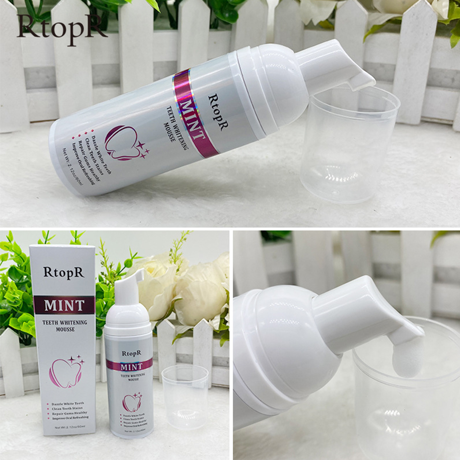 Teeth Whitening Mousse Mint Fo - Teeth Whitening Foam Toothpaste ulasan dan harga