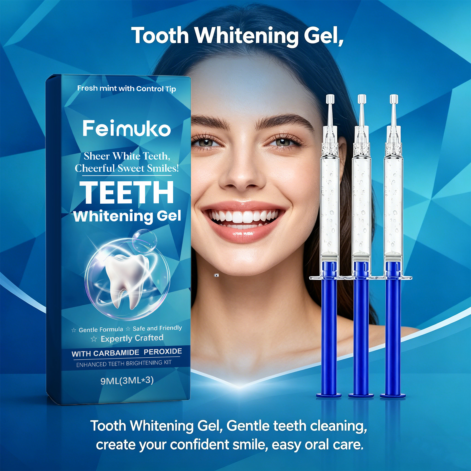 Teeth Whitening Gel Gentle Cle - Teeth Whitening Yellow Teeth ulasan dan harga