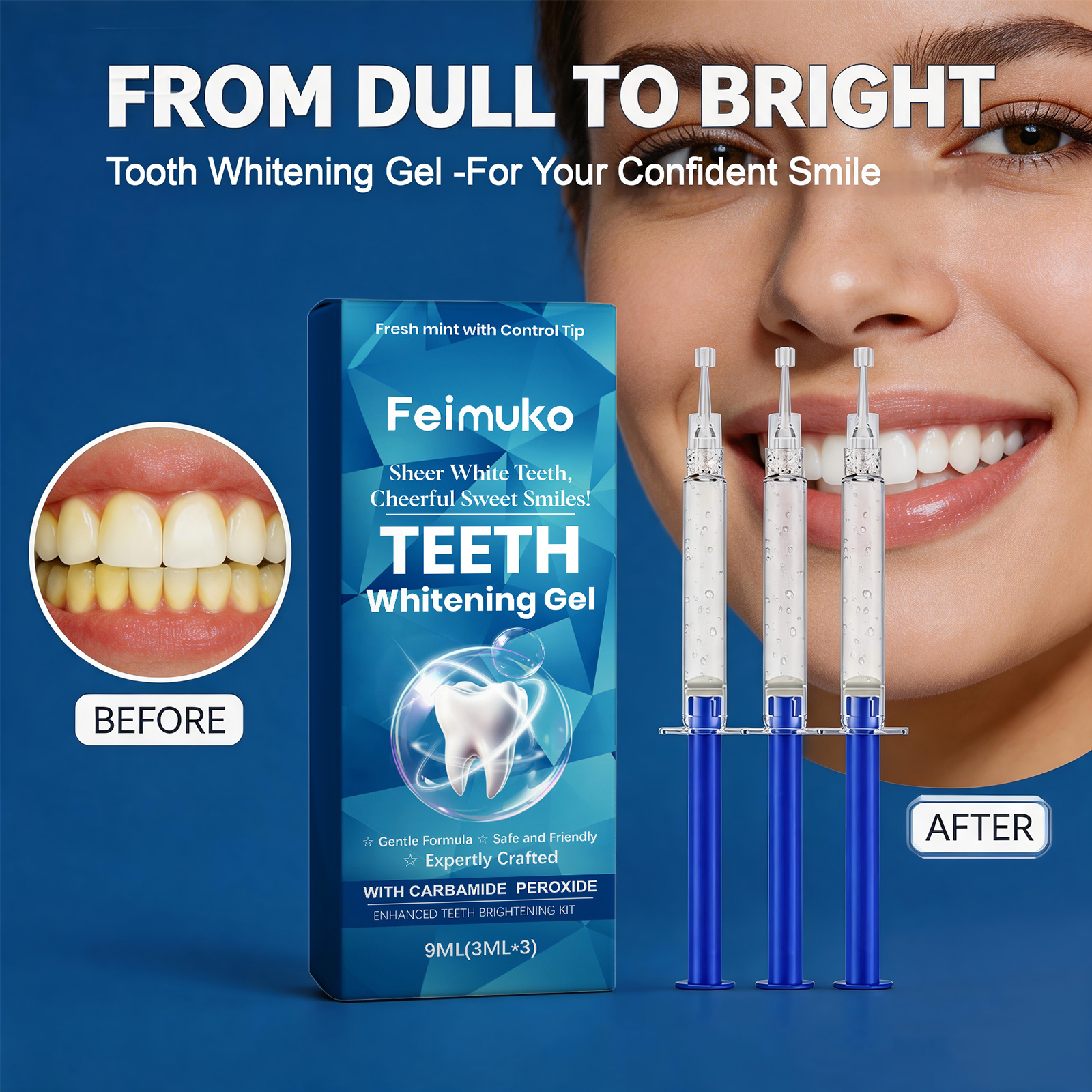 Teeth Whitening Gel Gentle Cle - Teeth Whitening Yellow Teeth ulasan dan harga