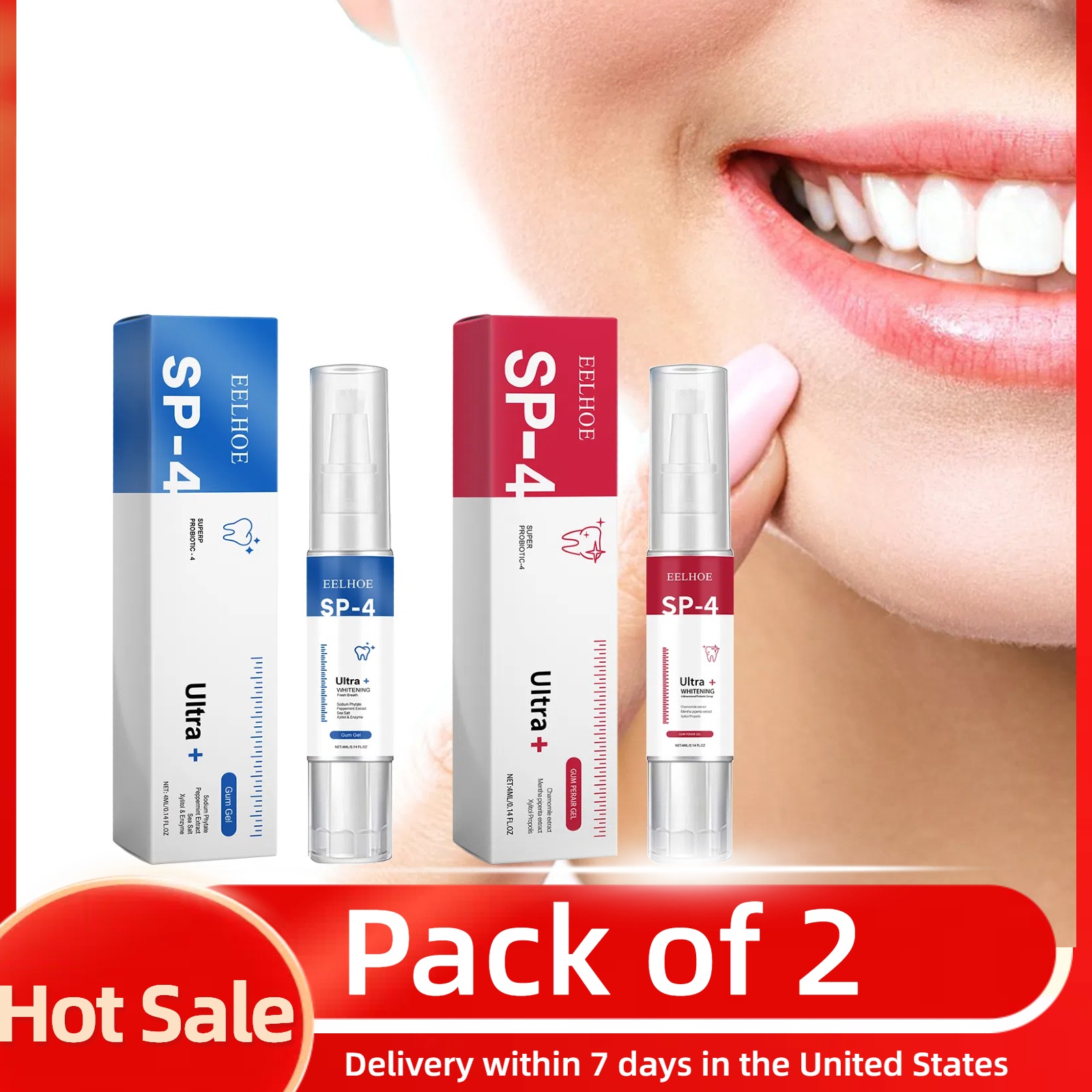 2pcs Gum Repair Gel Spray Deep - Teeth Whitening Xylitol ulasan dan harga