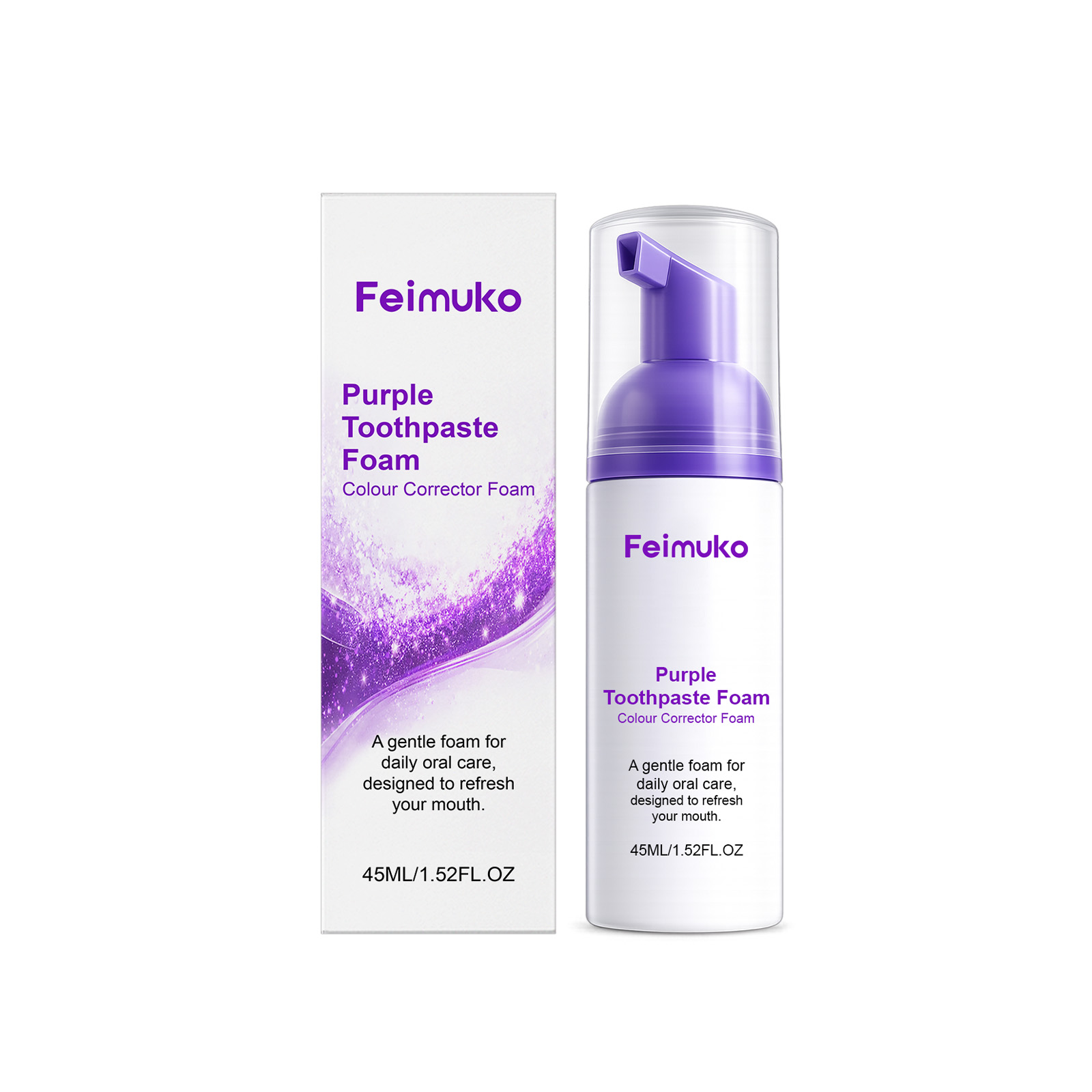 Feimuko Mousse Toothpaste Clea - Teeth Whitening Foam Toothpaste ulasan dan harga