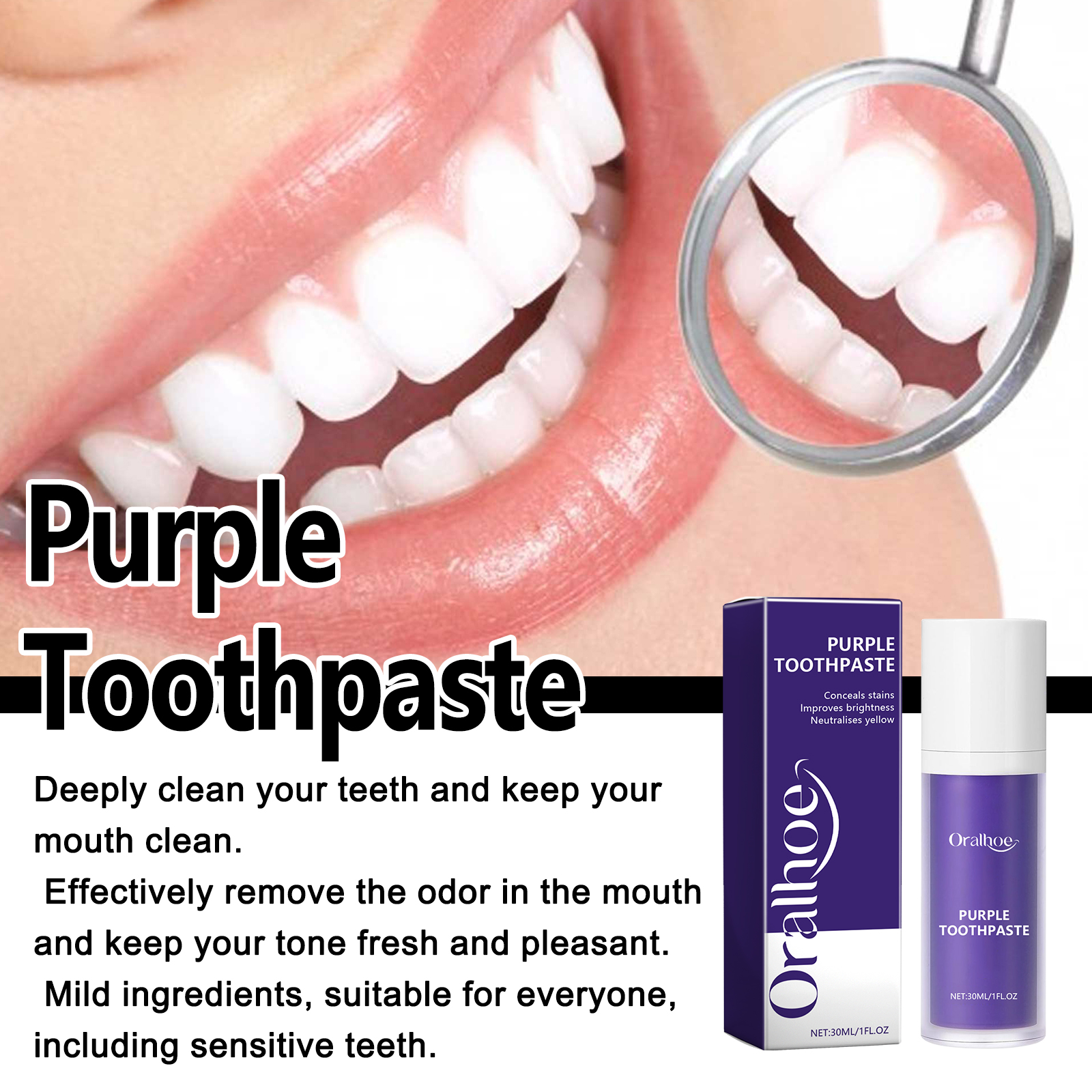 Xylitol Mint Purple Toothpaste - Teeth Whitening Xylitol ulasan dan harga