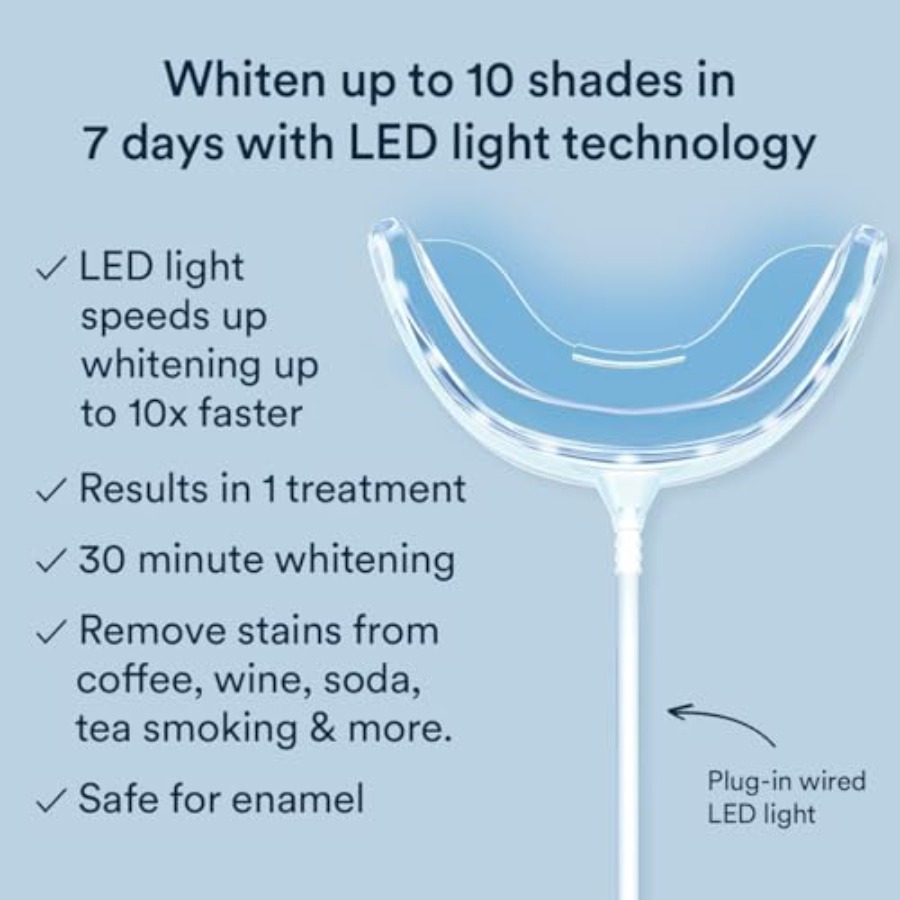 Plug-in LED Teeth Whitening Ki - Teeth Whitening Kit At Home ulasan dan harga