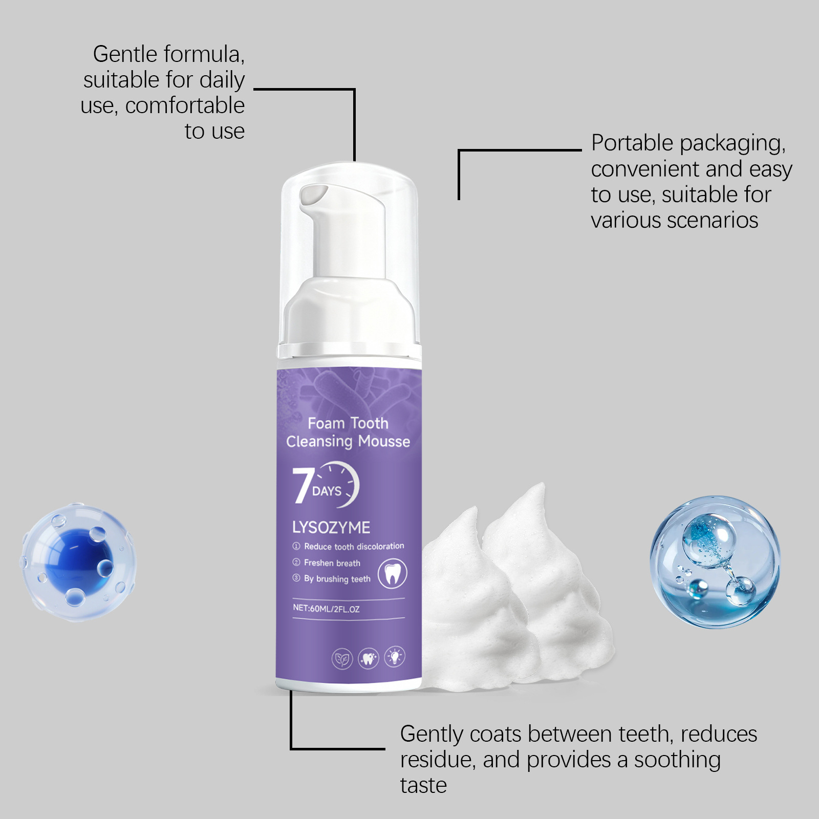 Teeth Cleansing Mousse Toothpa - Teeth Whitening Foam Toothpaste ulasan dan harga