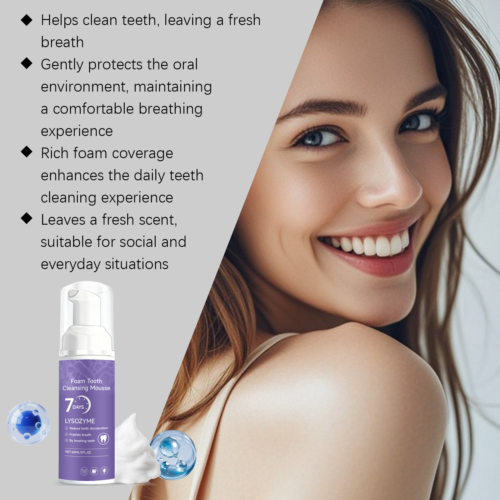 Teeth Cleansing Mousse Toothpa - Teeth Whitening Foam Toothpaste ulasan dan harga