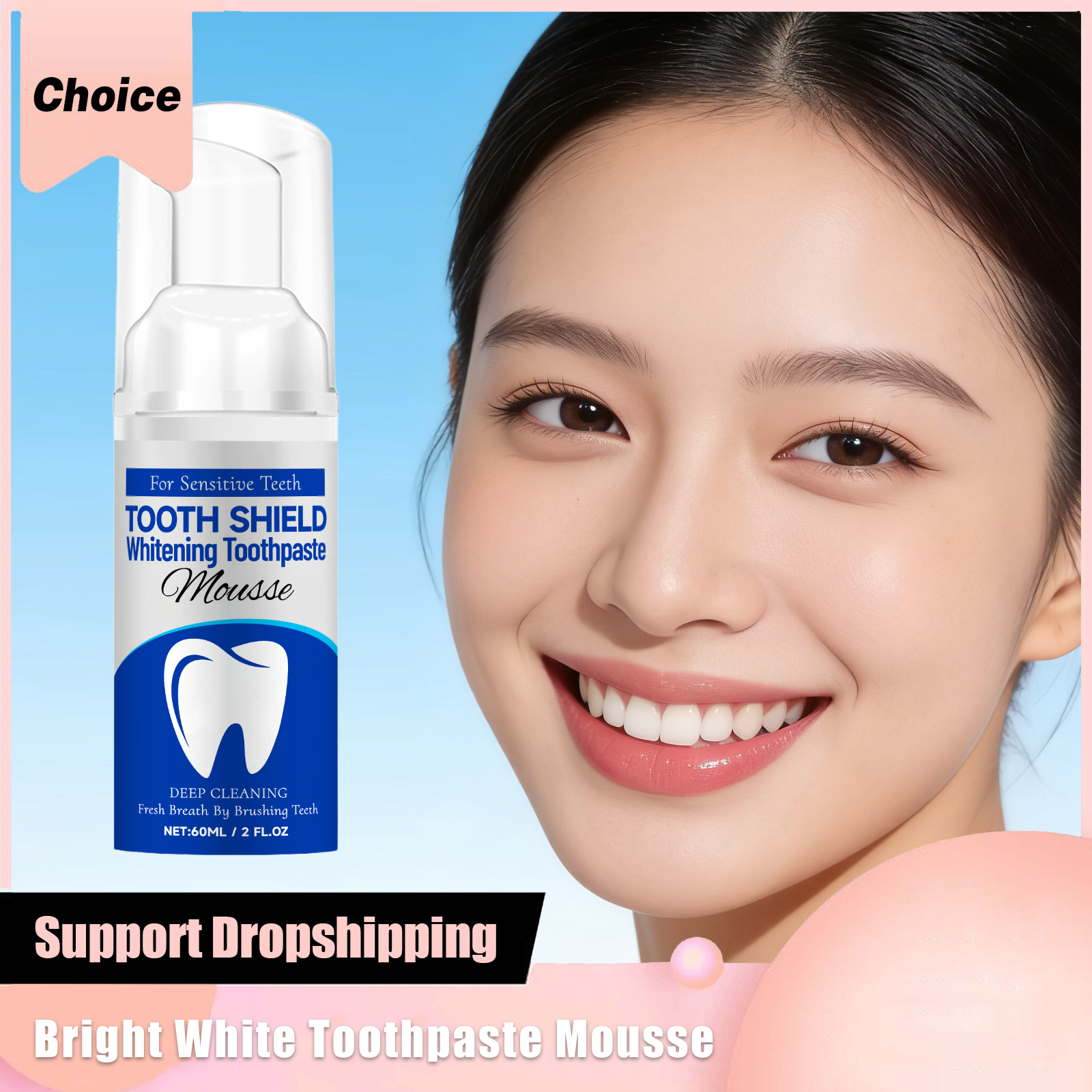 Hydroxyapatite Bright Whitenin - Teeth Whitening Foam Toothpaste ulasan dan harga