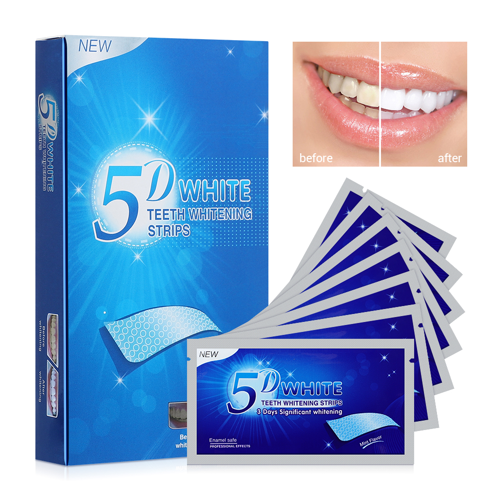5D Teeth Whitening Strips Remo - Teeth Whitening Yellow Teeth ulasan dan harga