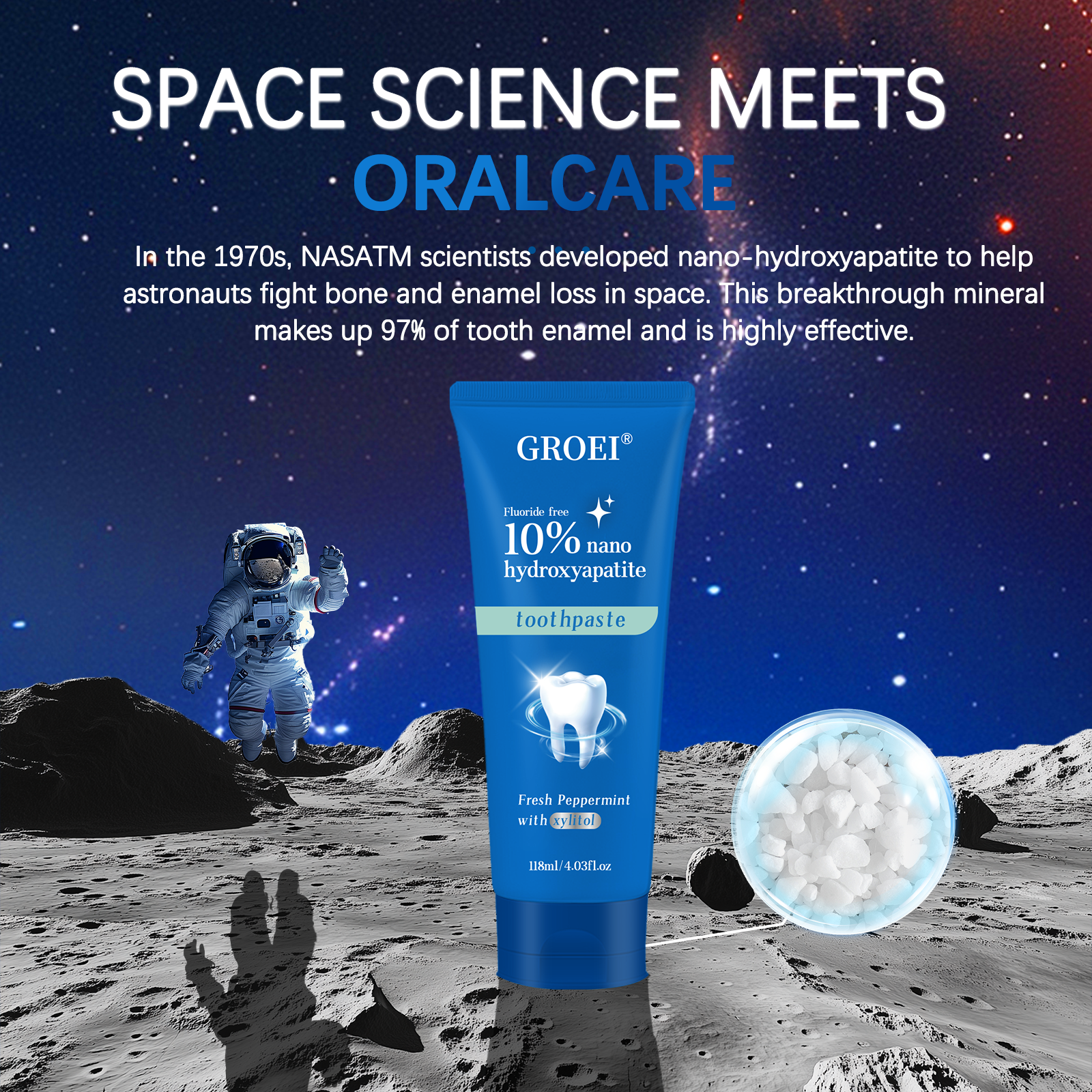 GROEI 10% Nano Hydroxyapatite  - Teeth Whitening Treatment ulasan dan harga