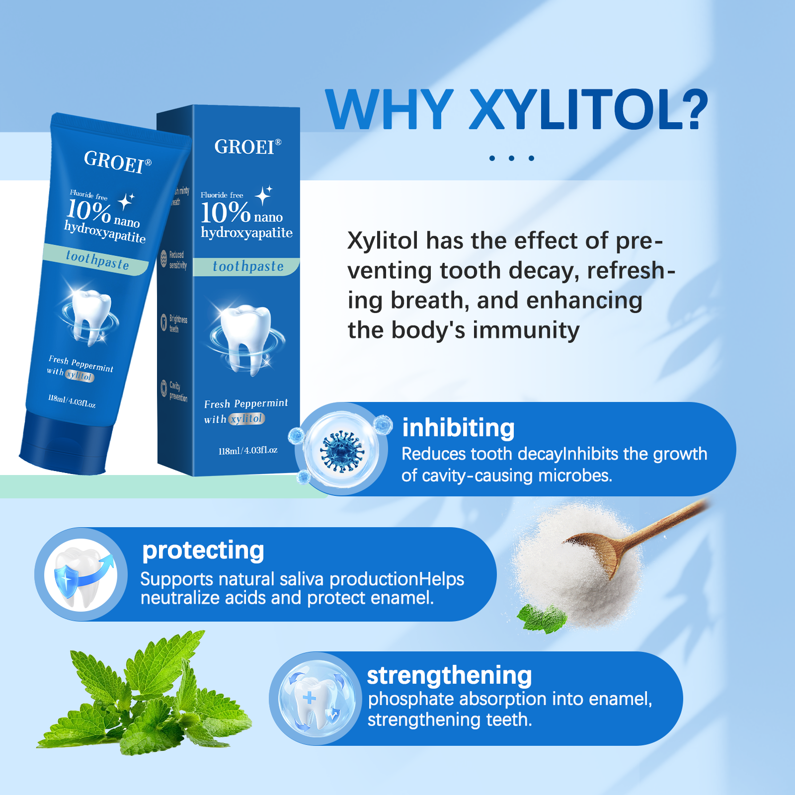 GROEI 10% Nano Hydroxyapatite  - Teeth Whitening Treatment ulasan dan harga