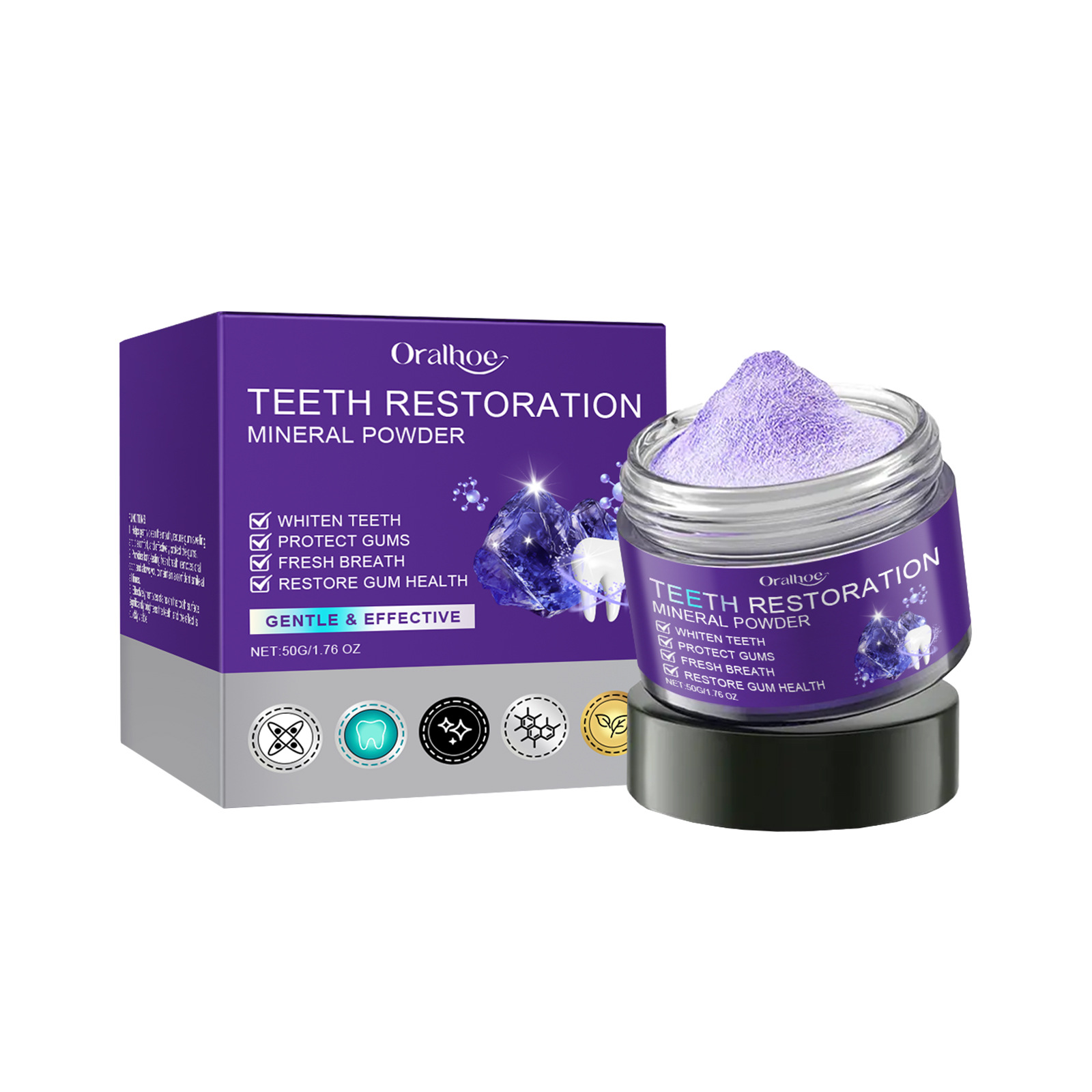 Teeth Restoration Mineral Powd - Teeth Whitening/Bleaching ulasan dan harga