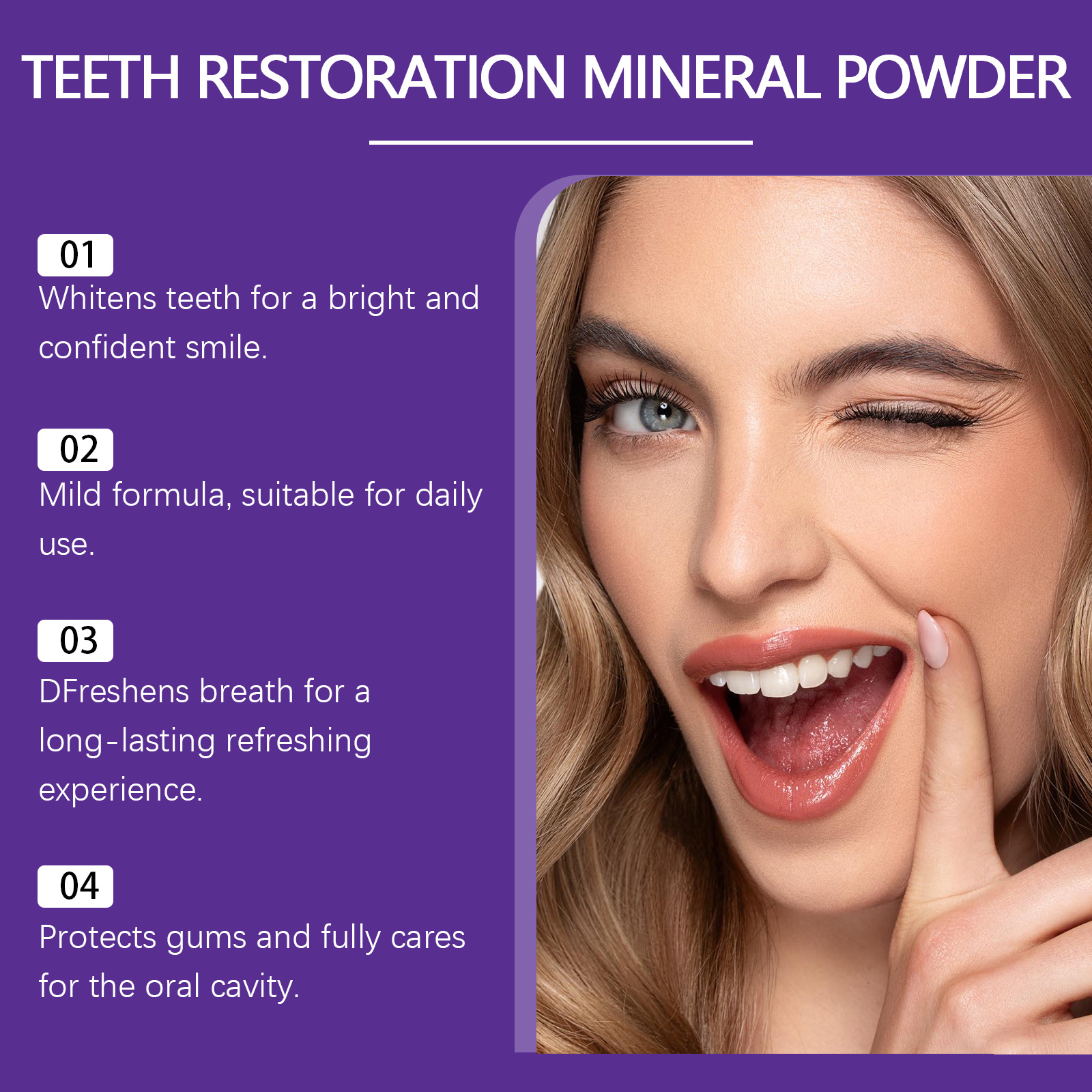 Teeth Restoration Mineral Powd - Teeth Whitening/Bleaching ulasan dan harga