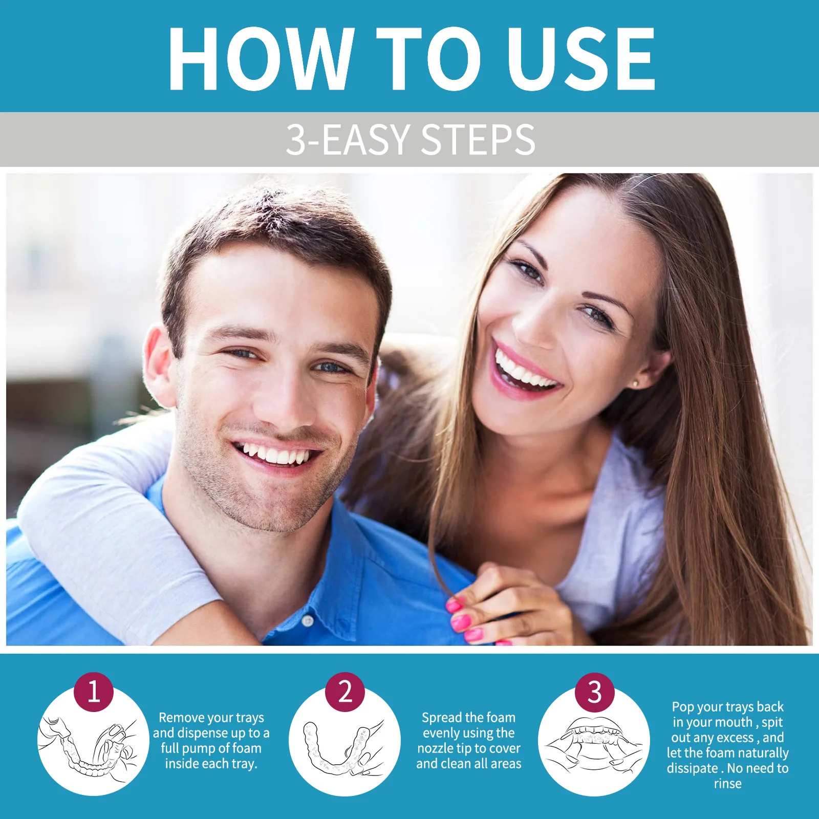 Aligner Denture Cleaner Foam D - Teeth Whitening Gum ulasan dan harga