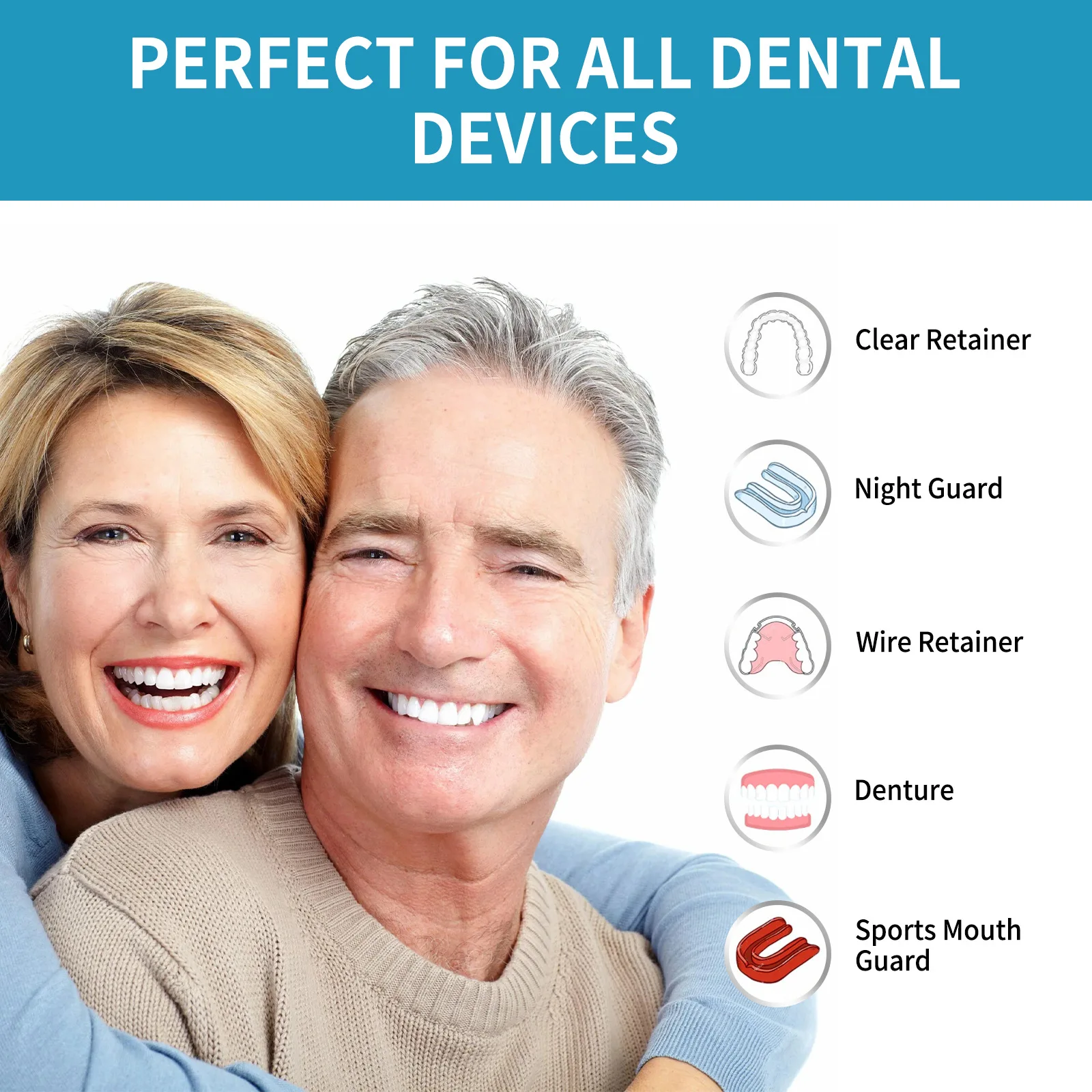 Aligner Denture Cleaner Foam D - Teeth Whitening Gum ulasan dan harga