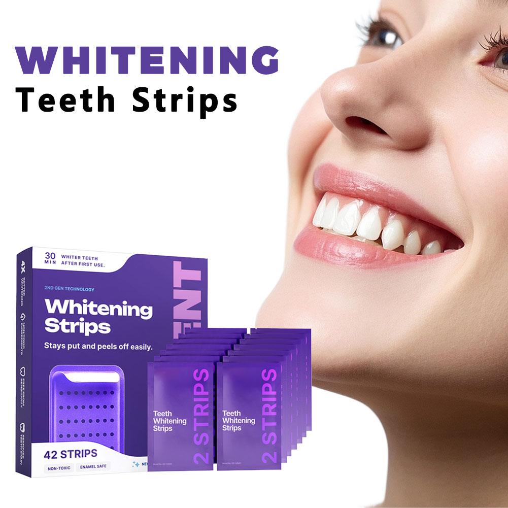 42 Strips Purple Teeth Whiteni - Teeth Whitening After Care ulasan dan harga