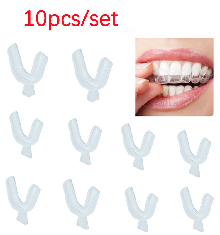 10Pcs Transparent Night Guard  - Teeth Whitening Trays ulasan dan harga