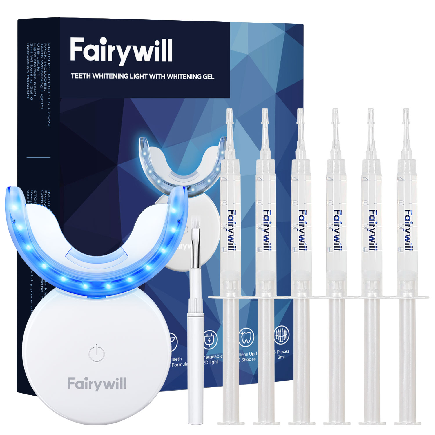 Fairywill Teeth Whitening Kit  - Teeth Whitening Kit At Home ulasan dan harga