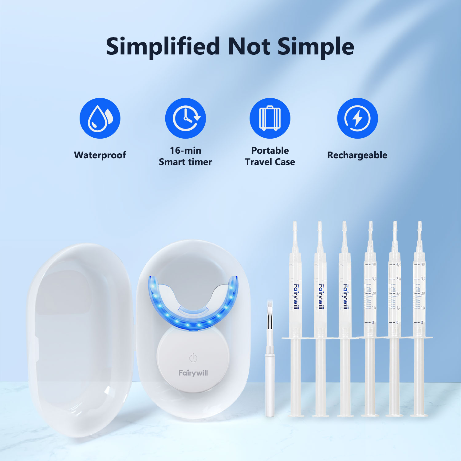 Fairywill Teeth Whitening Kit  - Teeth Whitening Kit At Home ulasan dan harga