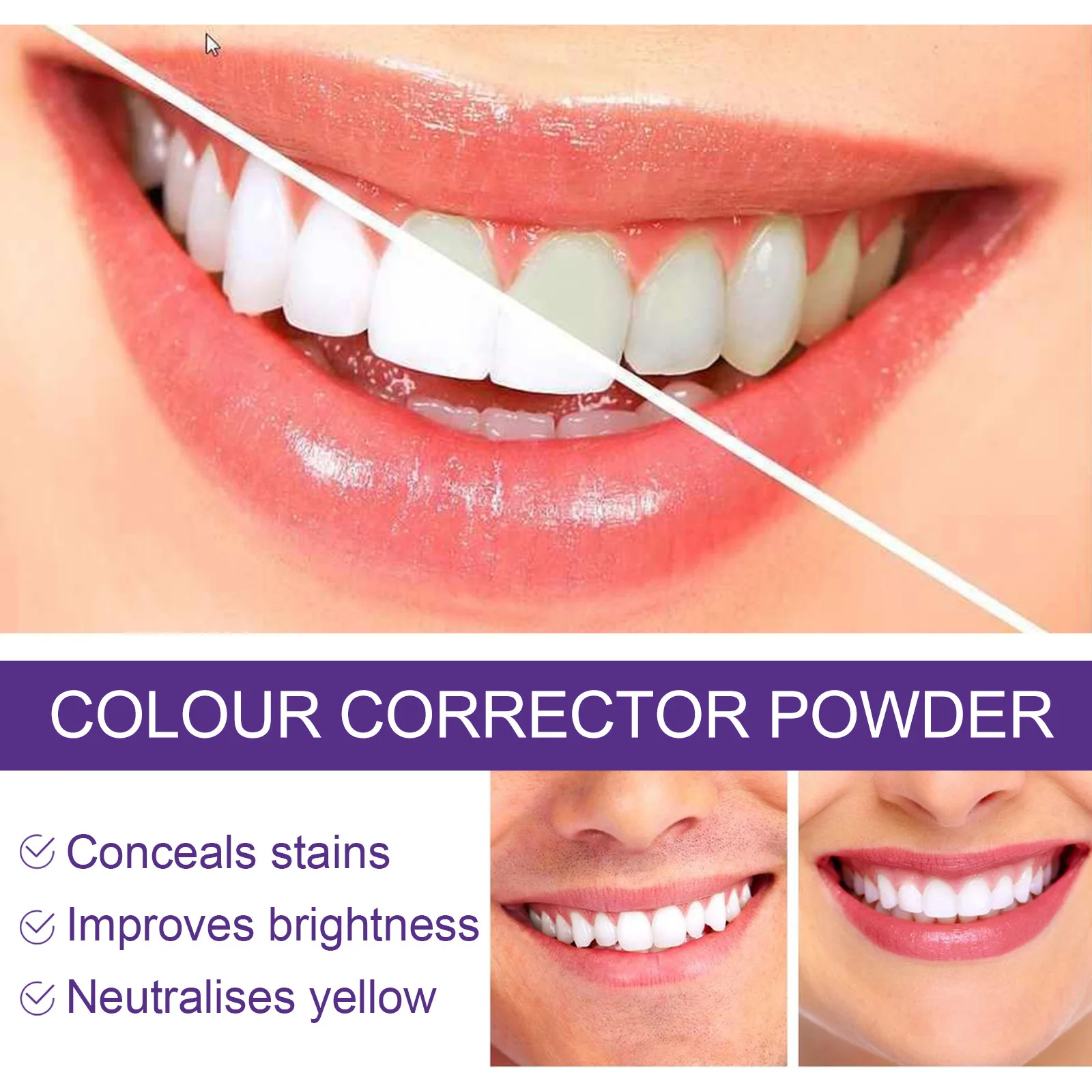 Tooth Whitening Powder Teeth C - Teeth Whitening Yellow Teeth ulasan dan harga