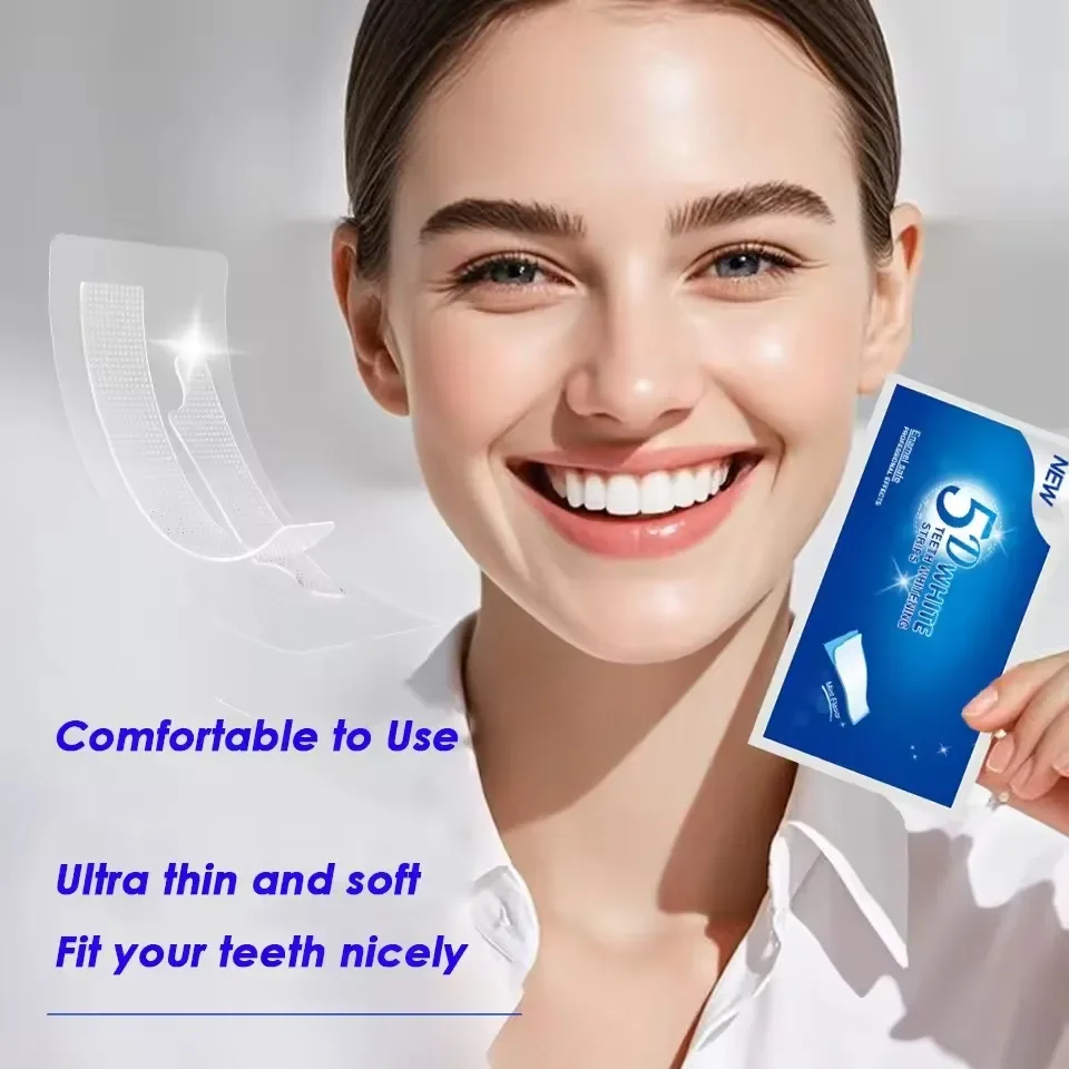 7/14 Pairs 5D Teeth Brightenin - Teeth Whitening Xylitol ulasan dan harga