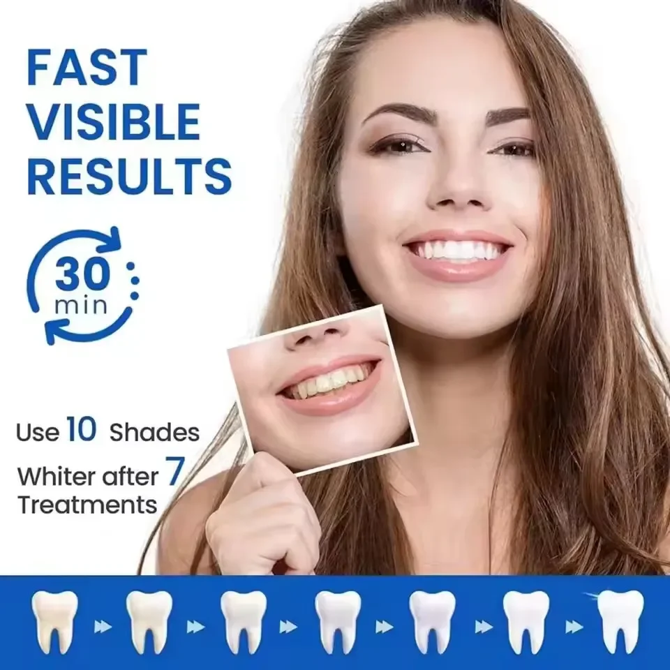 7/14 Pairs 5D Teeth Brightenin - Teeth Whitening Xylitol ulasan dan harga