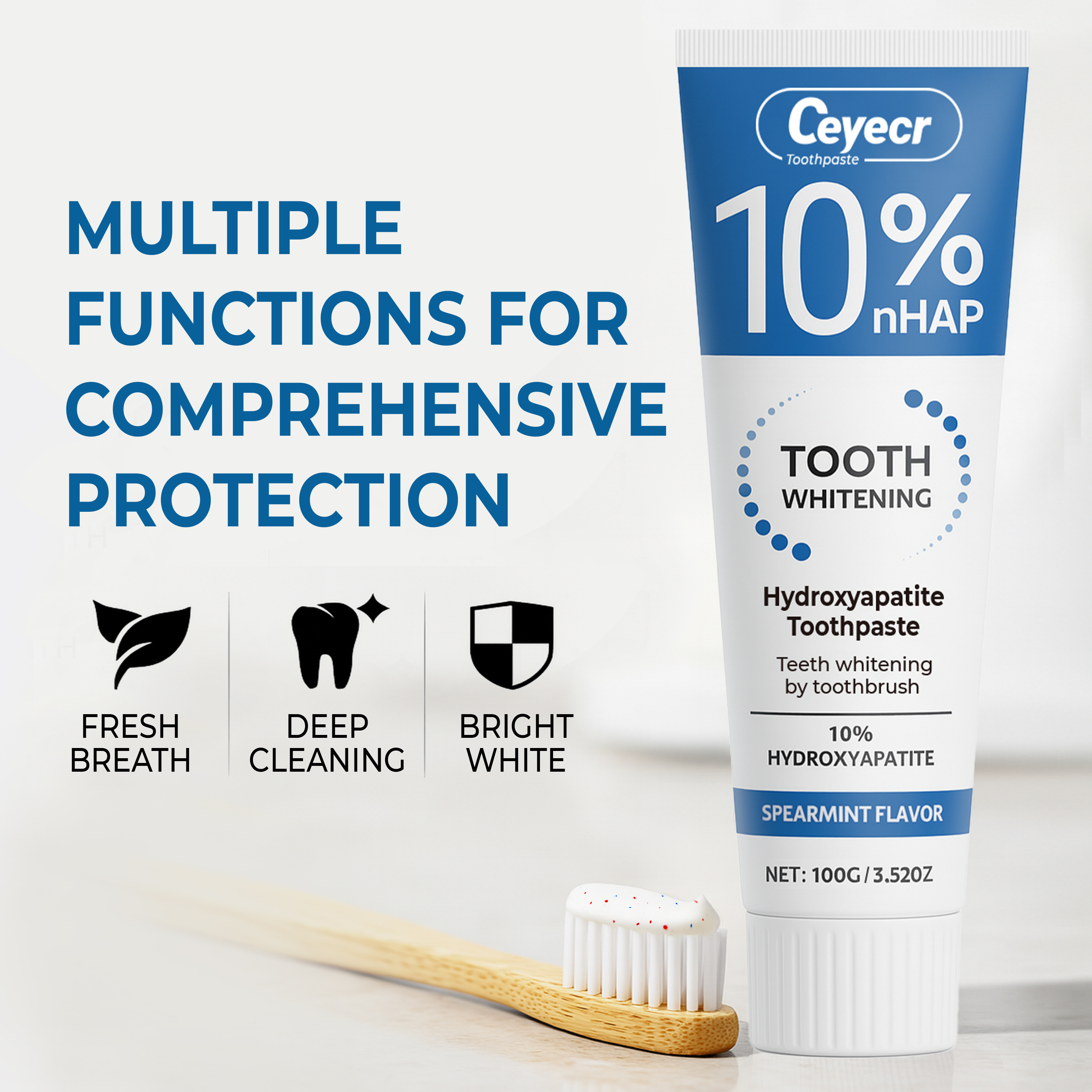 10% Hydroxyapatite toothpaste, - Teeth Whitening Treatment ulasan dan harga