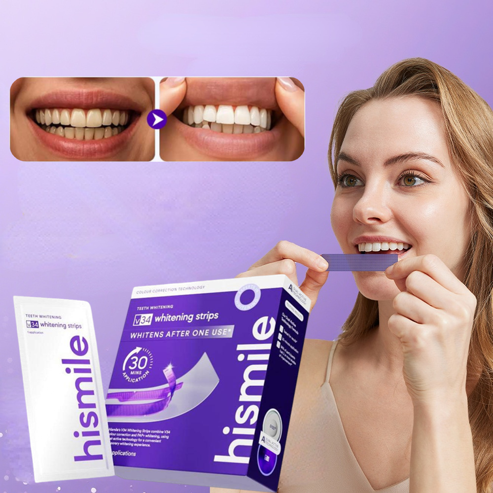 V34 Hismile Purple Teeth White - Teeth Whitening Yellow Teeth ulasan dan harga