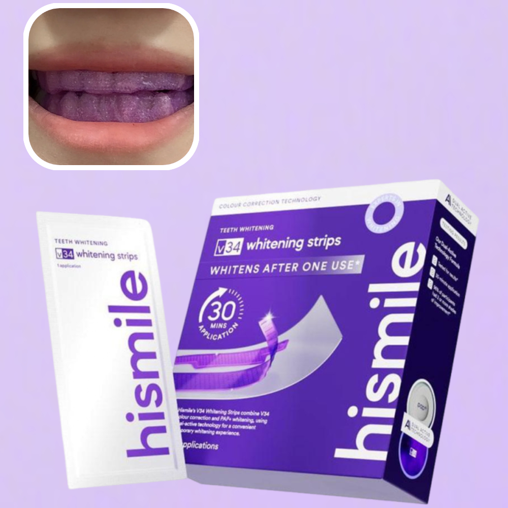 V34 Hismile Purple Teeth White - Teeth Whitening Yellow Teeth ulasan dan harga