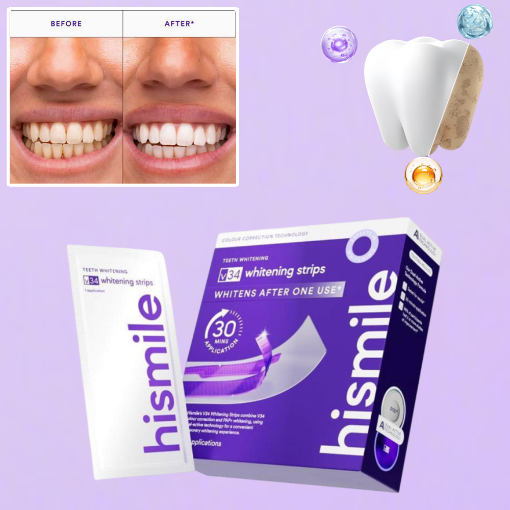 V34 Hismile Purple Teeth White - Teeth Whitening Yellow Teeth ulasan dan harga