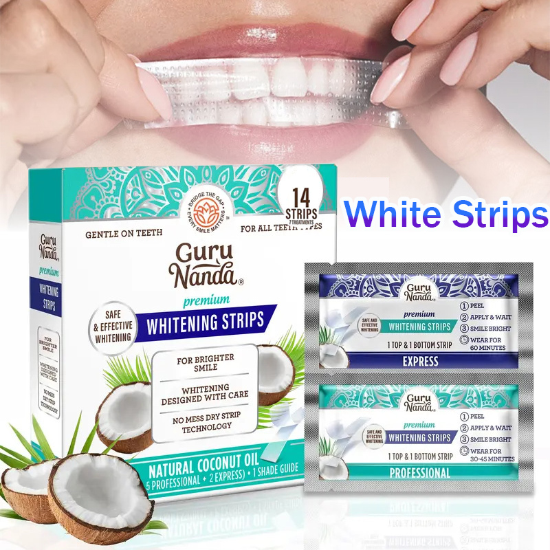 1/2/3 Boxes Coconut Oil White  - Teeth Whitening Essence ulasan dan harga