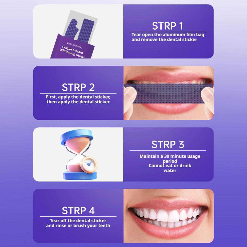 V34 Teeth Whitening Strips - E - Teeth Whitening Kit At Home ulasan dan harga