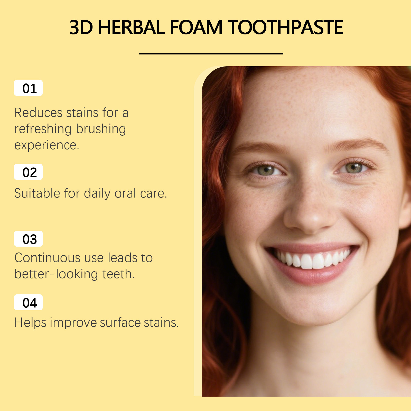 Herbal Toothpaste Organic Fluo - Teeth Whitening Foam Toothpaste ulasan dan harga