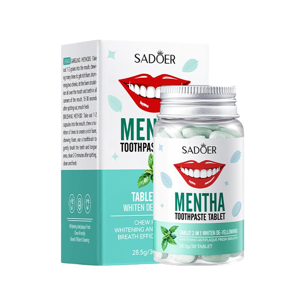 Mint Solid Toothpaste Tablets  - Teeth Whitening Gum ulasan dan harga